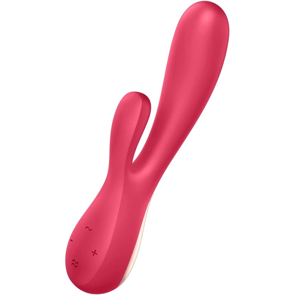 Satisfyer App Enabled Mono Flex Rabbit Vibrator Red - Image 2