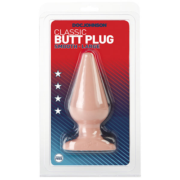 Classic Smooth Butt Plug Large Flesh Pink - Image 2