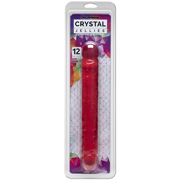 Crystal Jellies 12 Inch Double Dong Pink - Image 2
