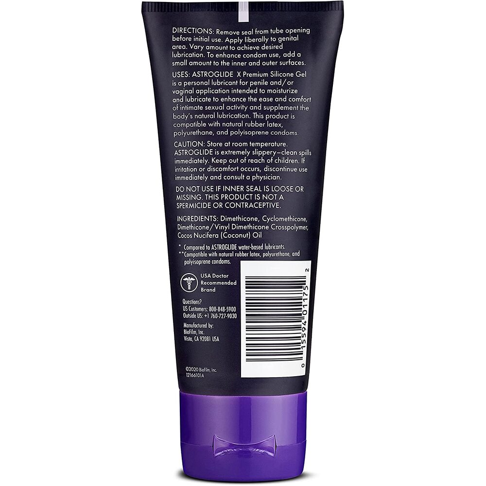 Astroglide X Premium Silicone Gel 3oz - Image 2