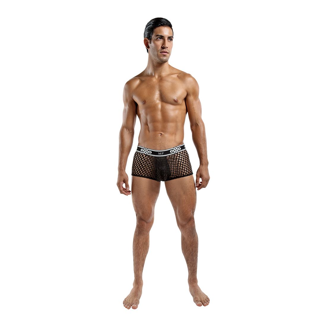 Male Power Peep Show Mini Short Black - Image 2