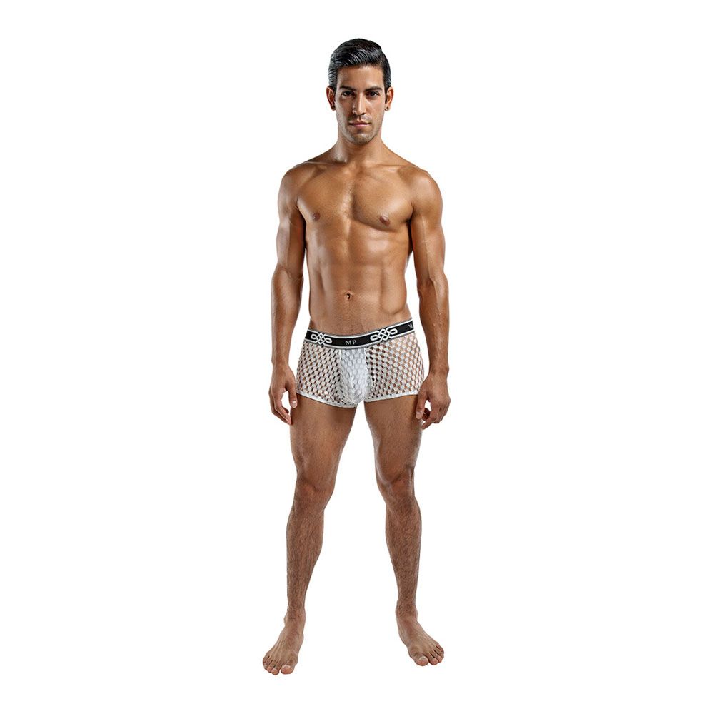 Male Power Peep Show Mini Short White - Image 2