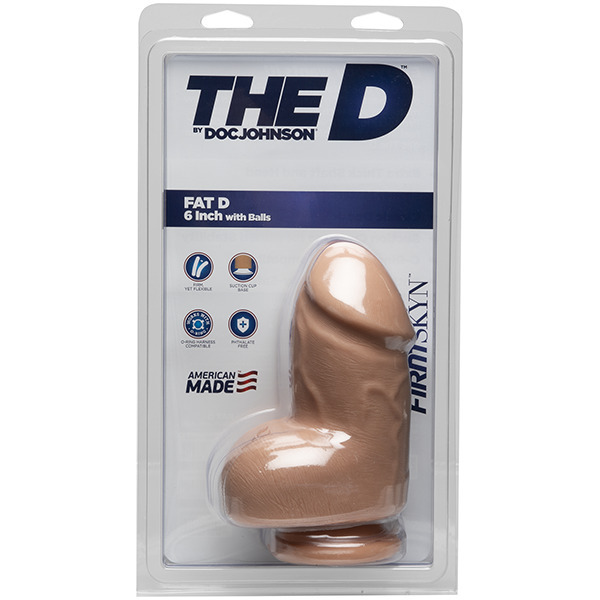 The D Fat D 6 Inch Vanilla Dildo With Balls - Image 2