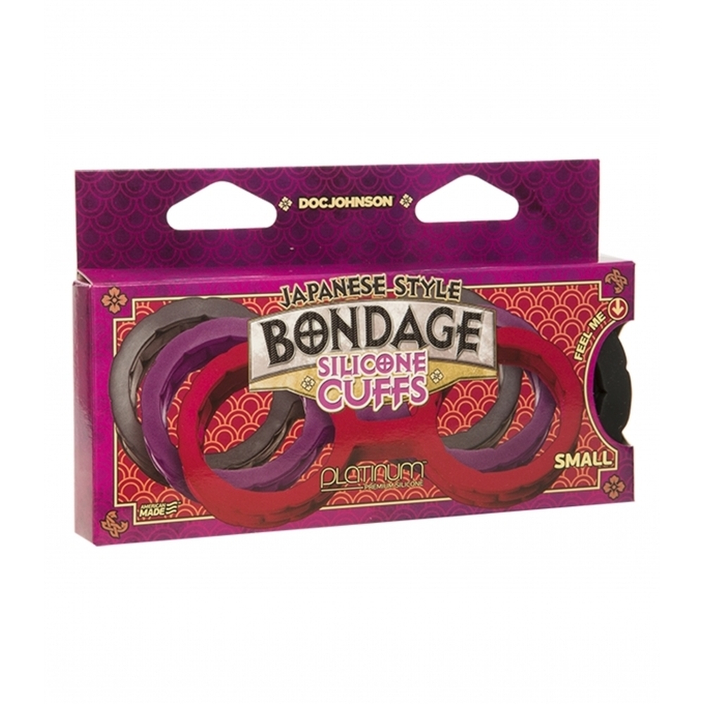 Japanese Style Small Silicone Bondage Cuffs - Image 2