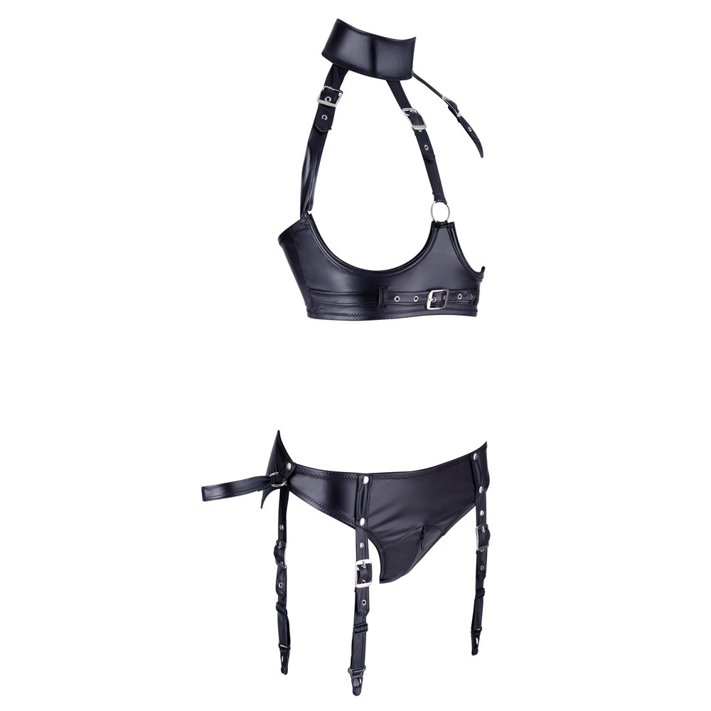 Cottelli Bondage Open Bra And Briefs - Image 3