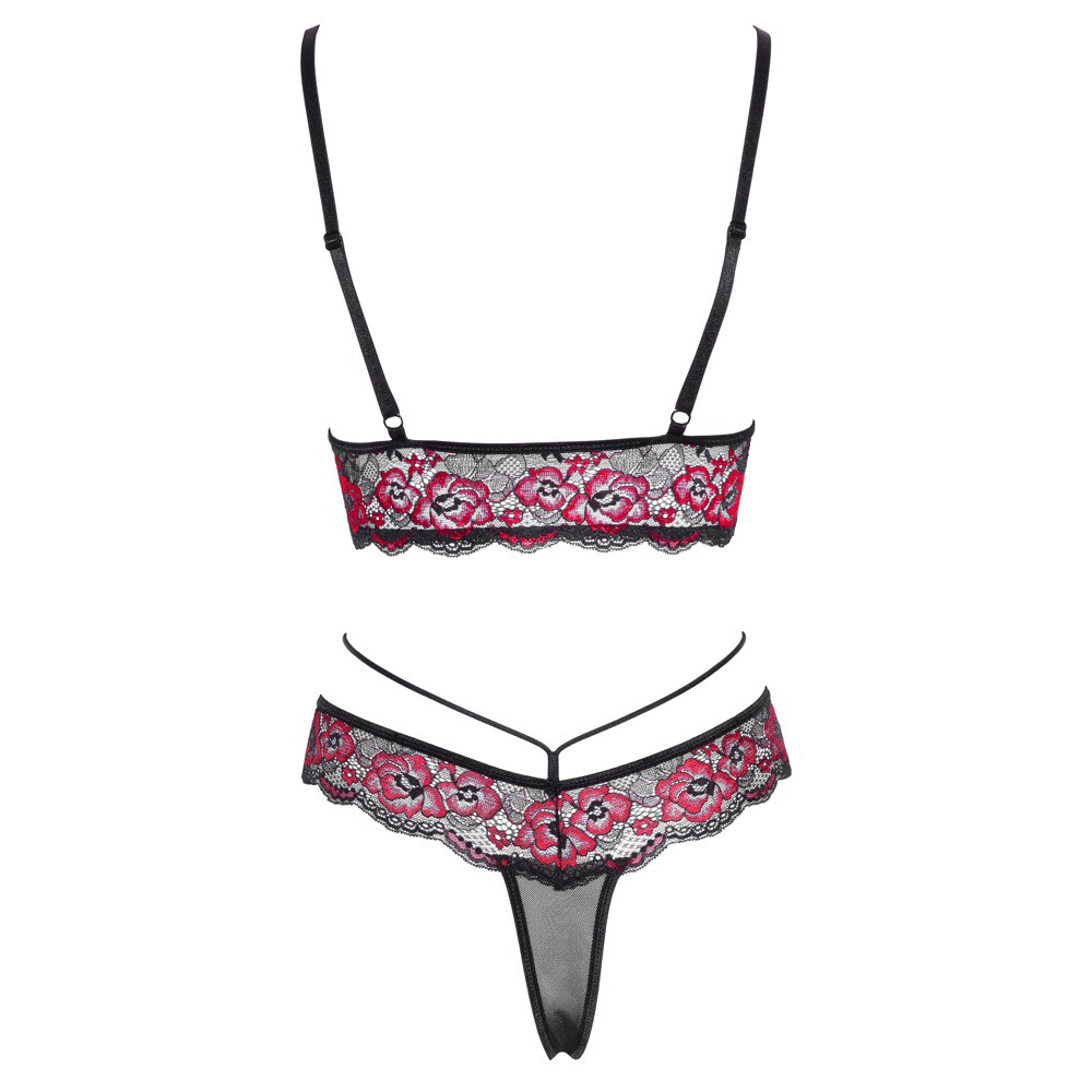 Cottelli Matching Lace Bra And String - Image 2