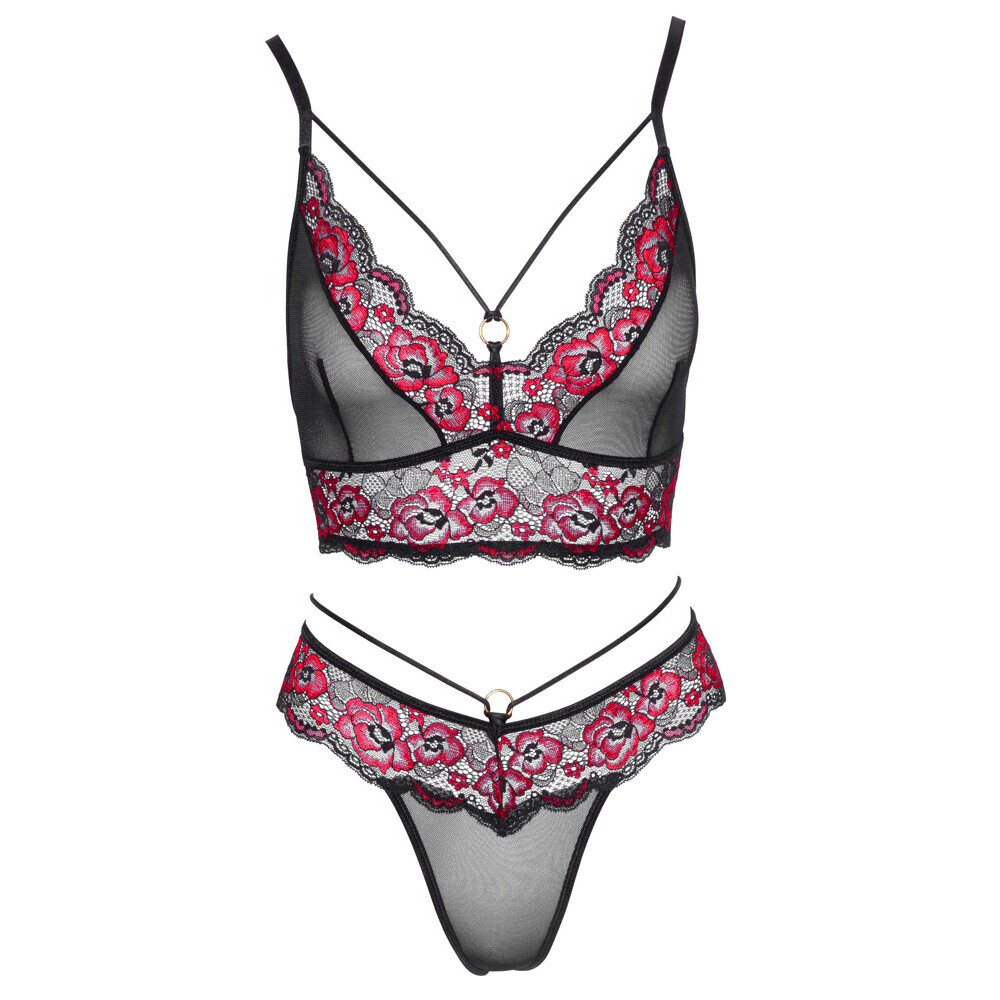 Cottelli Matching Lace Bra And String - Image 3