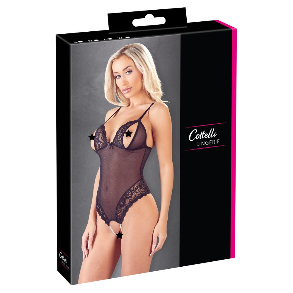 Cottelli Crotchless Peek a Boo Body - Image 4