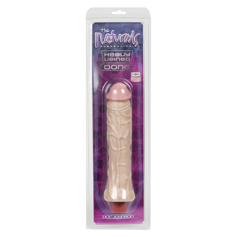 The Naturals Heavy Veined 8 Inch Vibrating Dong Thin - Image 2