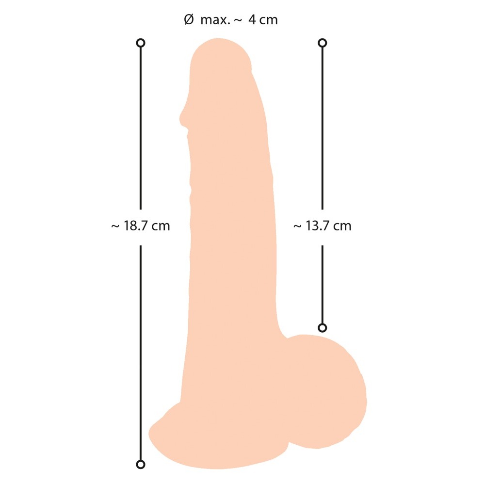 Nature Skin Dildo With Movable Skin 19cm - Image 4