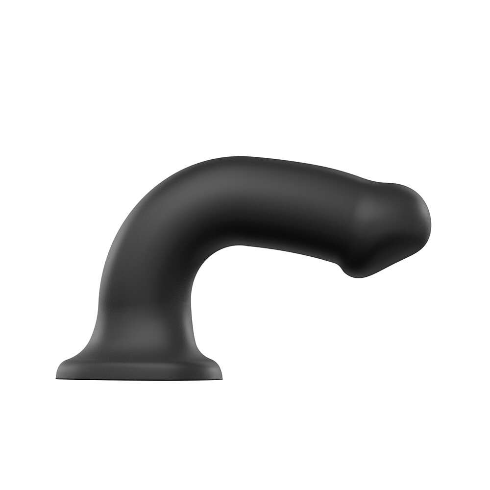 Strap On Me Silicone Dual Density Bendable Dildo Large Black - Image 3