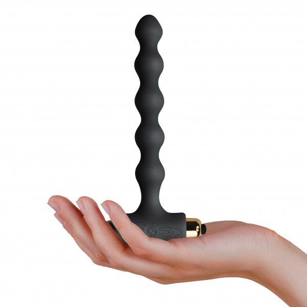 Rocks Off Pearls Petite Sensations Black Butt Plug - Image 3