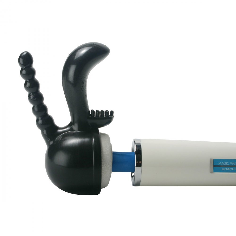 XR Triple Pleaser Wand Attachment Black - Image 2