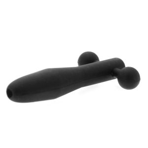 Master Series The Hallows Silicone CumThru Barbell Penis Plug