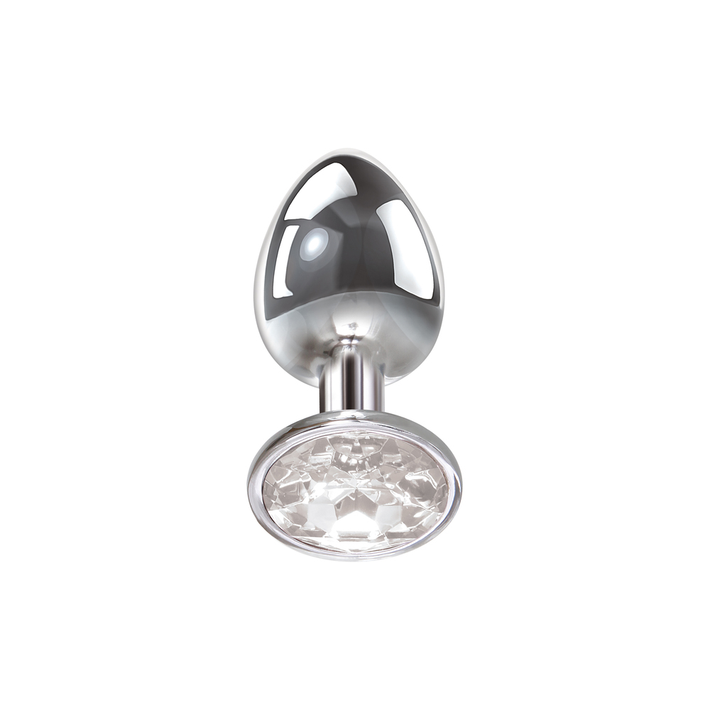 Adam And Eve Clear Gem Anal Plug Large - Image 2