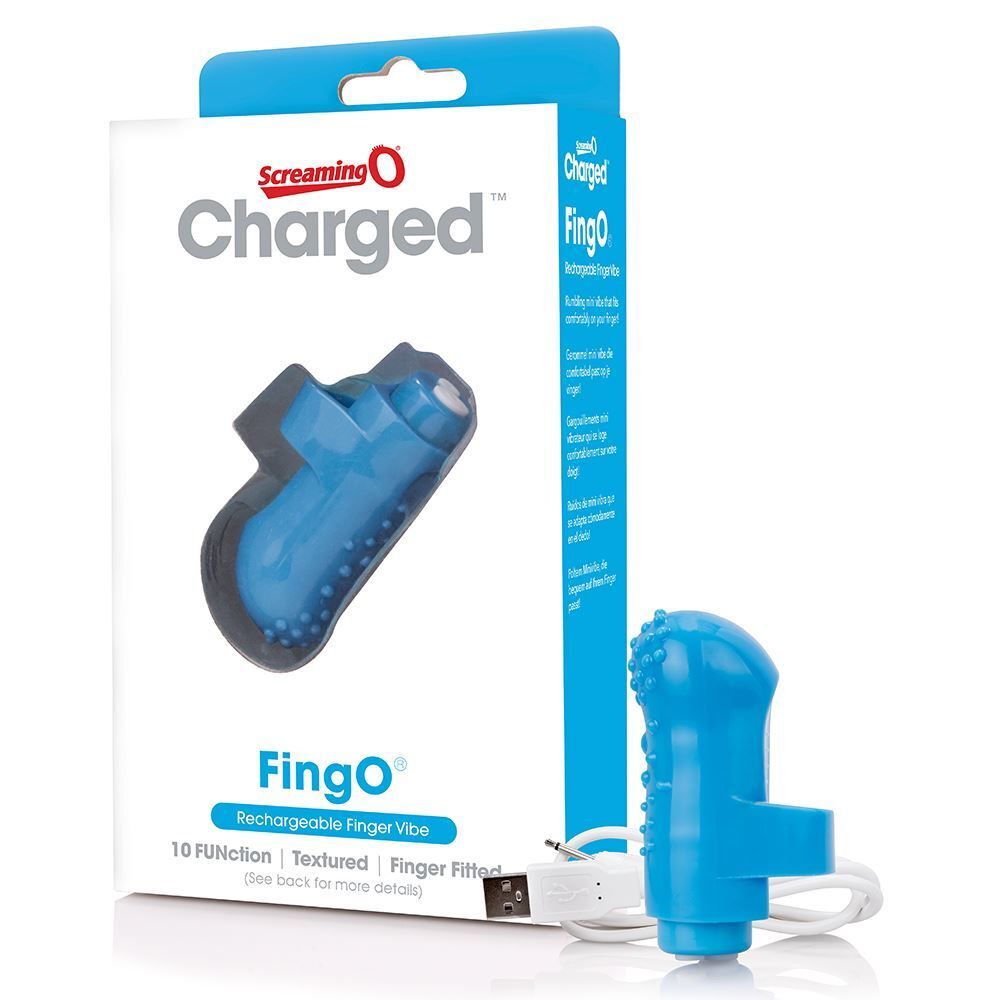 Screaming O Charged FingO Blue Mini Vibrator - Image 3