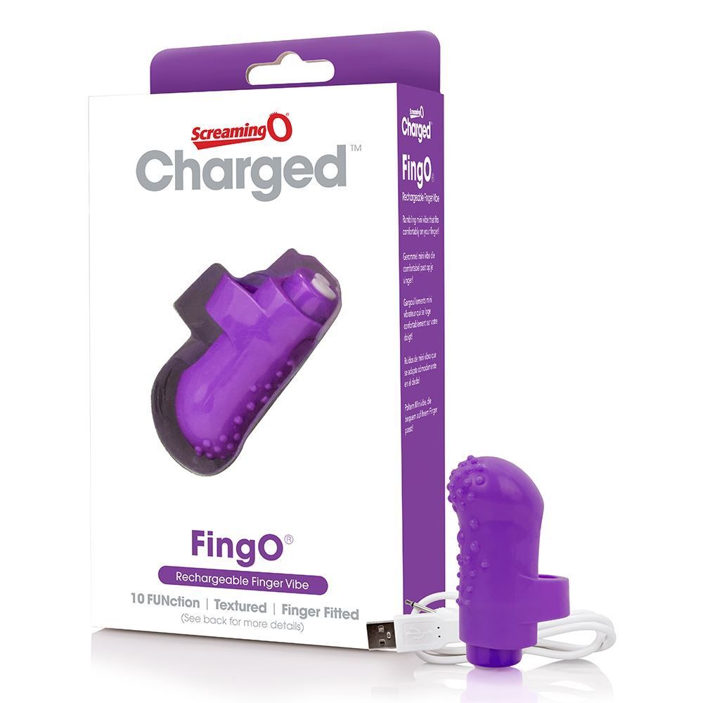 Screaming O Charged FingO Purple Mini Vibrator - Image 3