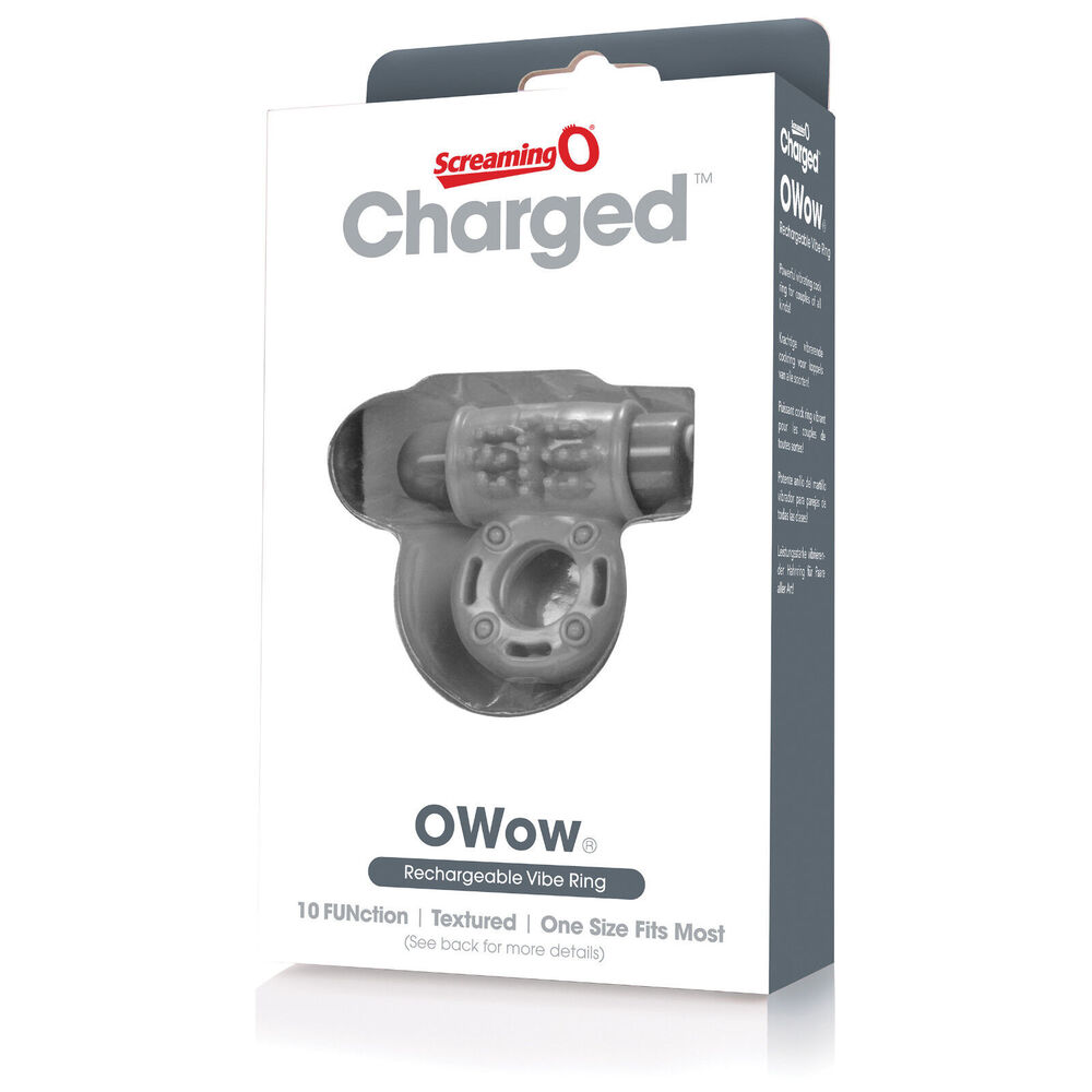 Screaming O Charged OWow Grey Vibrating Cock Ring - Image 3