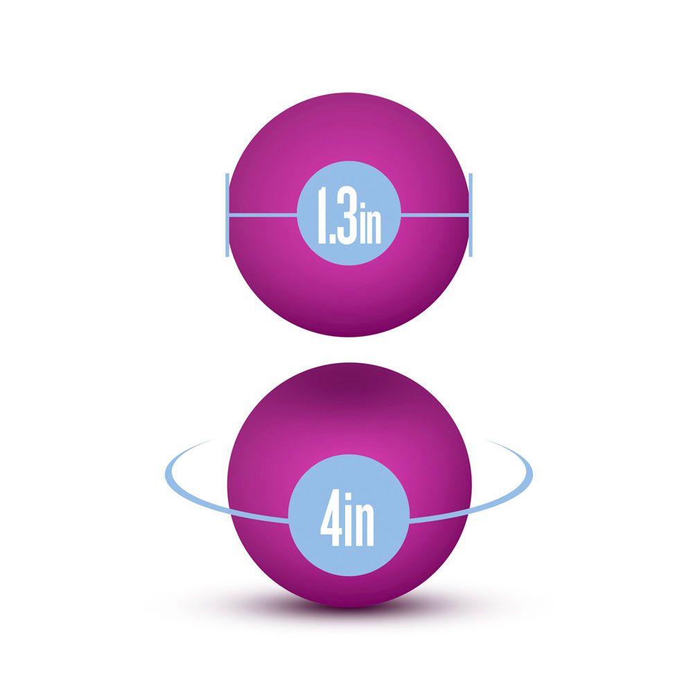 Luxe Pink Double O Kegel Balls Weighted 1.3 Ounce - Image 3