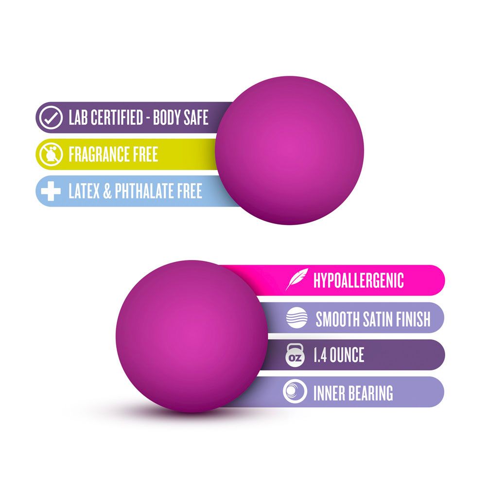 Luxe Pink Double O Kegel Balls Weighted 1.3 Ounce - Image 4