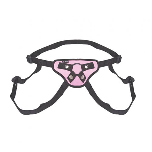 Lux Fetish Pretty In Pink Strap On Harness - Image 2