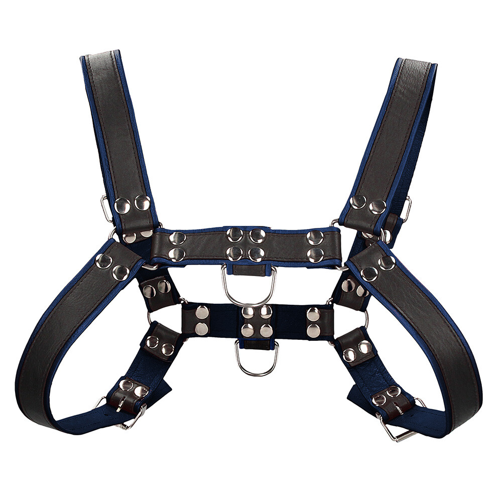 Ouch Chest Bulldog Harness Blue Small To Medium - Image 4