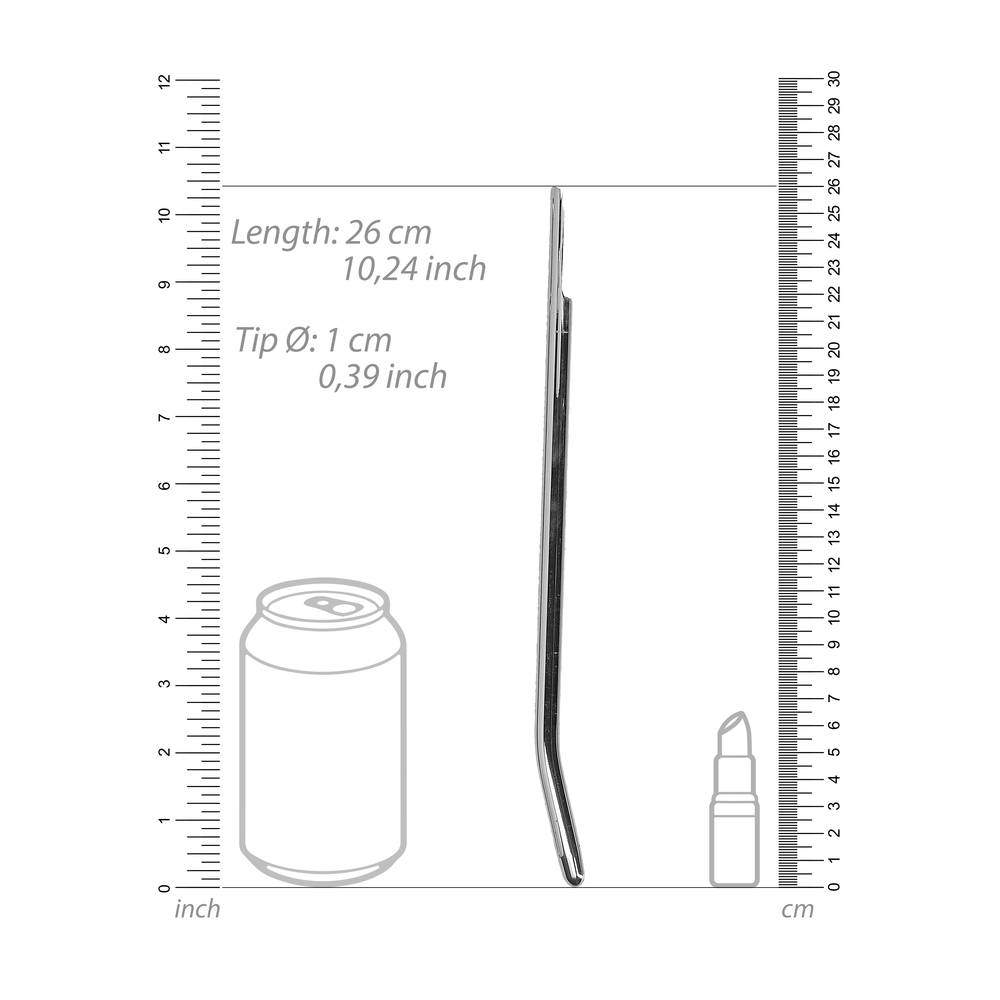 Ouch Urethral Sounding Stainless Steel Smooth Dilator - Image 2