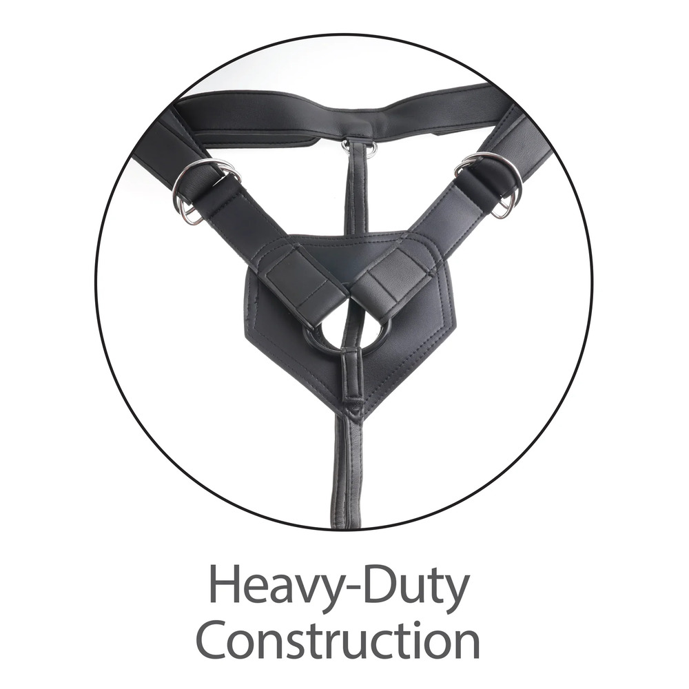 King Cock StrapOn Harness 7inch Uncut Cock - Image 3