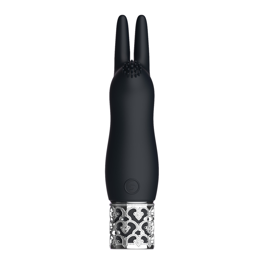 Royal Gems Elegance Rechargeable Silicone Bullet Black - Image 2