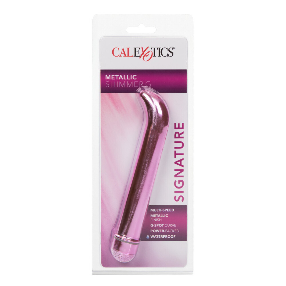 Metallic Pink Shimmer G Spot Vibrator - Image 4