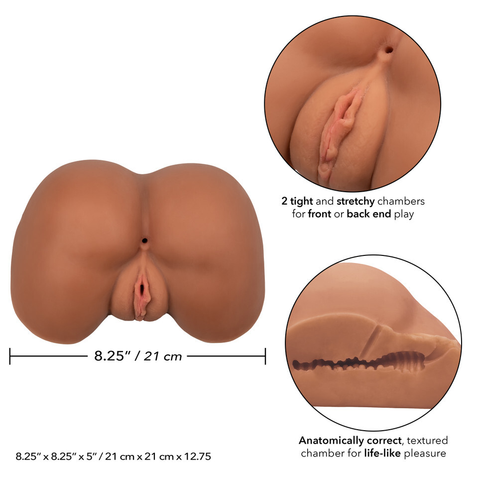 Stroke It Life Size Ass Flesh Brown - Image 3