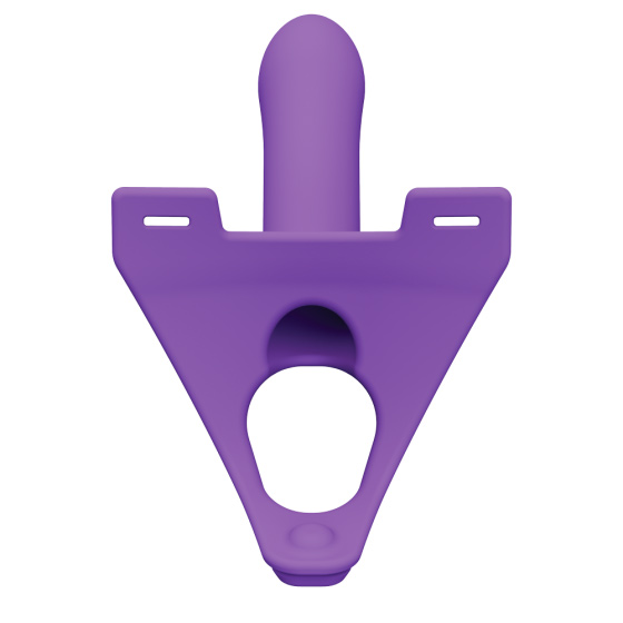 Zoro Silicone Strap on System With Waistbands Purple 5.5 Inch - Image 3