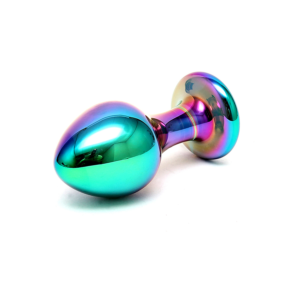 Sensual Multi Coloured Glass Melany Anal Dildo - Image 3